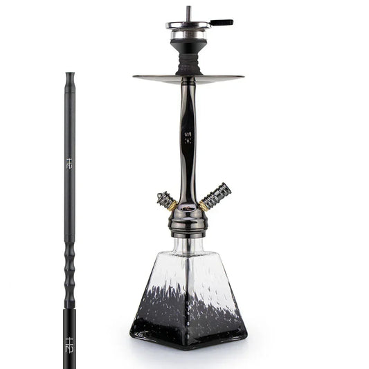 H2 038 We Can Do It zwarte waterpijp – Soft Touch slang en Brohood systeem