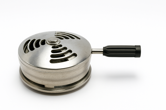 HMD Heat Management Device – aluminium shisha warmteregelaar met handgreep