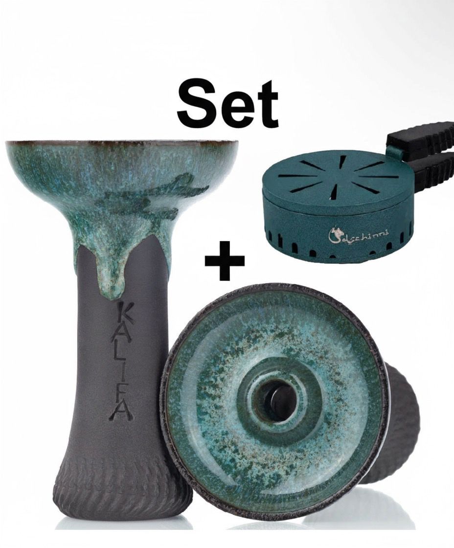 Kalifa Phunnel Bowl Java Edition SET + Dschinni The Crown HMD - Shisha Smaak