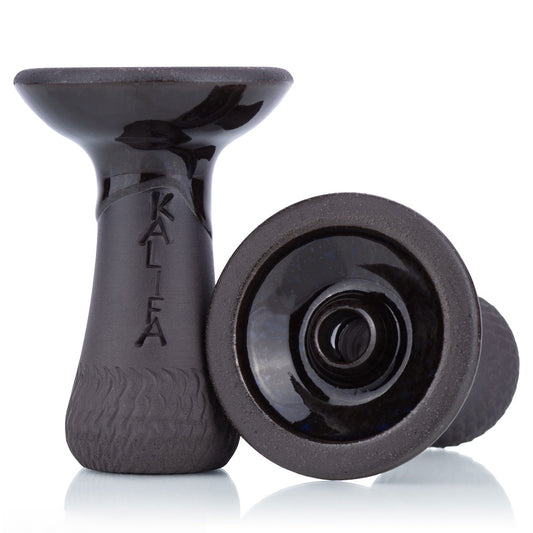 Kalifa Phunnel Mini Midnight – volledig zwarte phunnel tabakskop, handgemaakt voor compacte shisha sessies