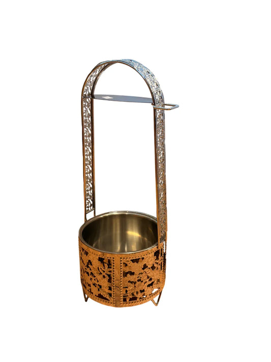 Metalen Kolendrager Silver – Medium – Stevig & Ruim voor Shishakolen - Shisha Smaak