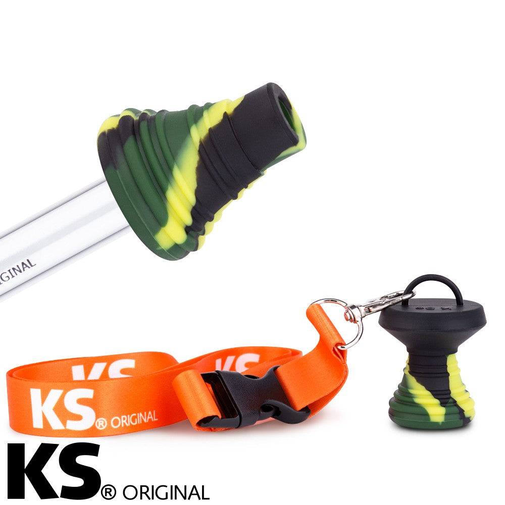 KS hygiene mondstuk Appolino groen voorkant hygiënisch shisha mondstuk voor waterpijp