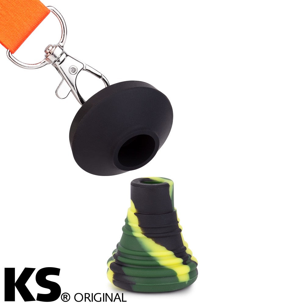 KS hygiene mondstuk Appolino groen met draagkoord hygiënisch shisha accessoire voor waterpijp