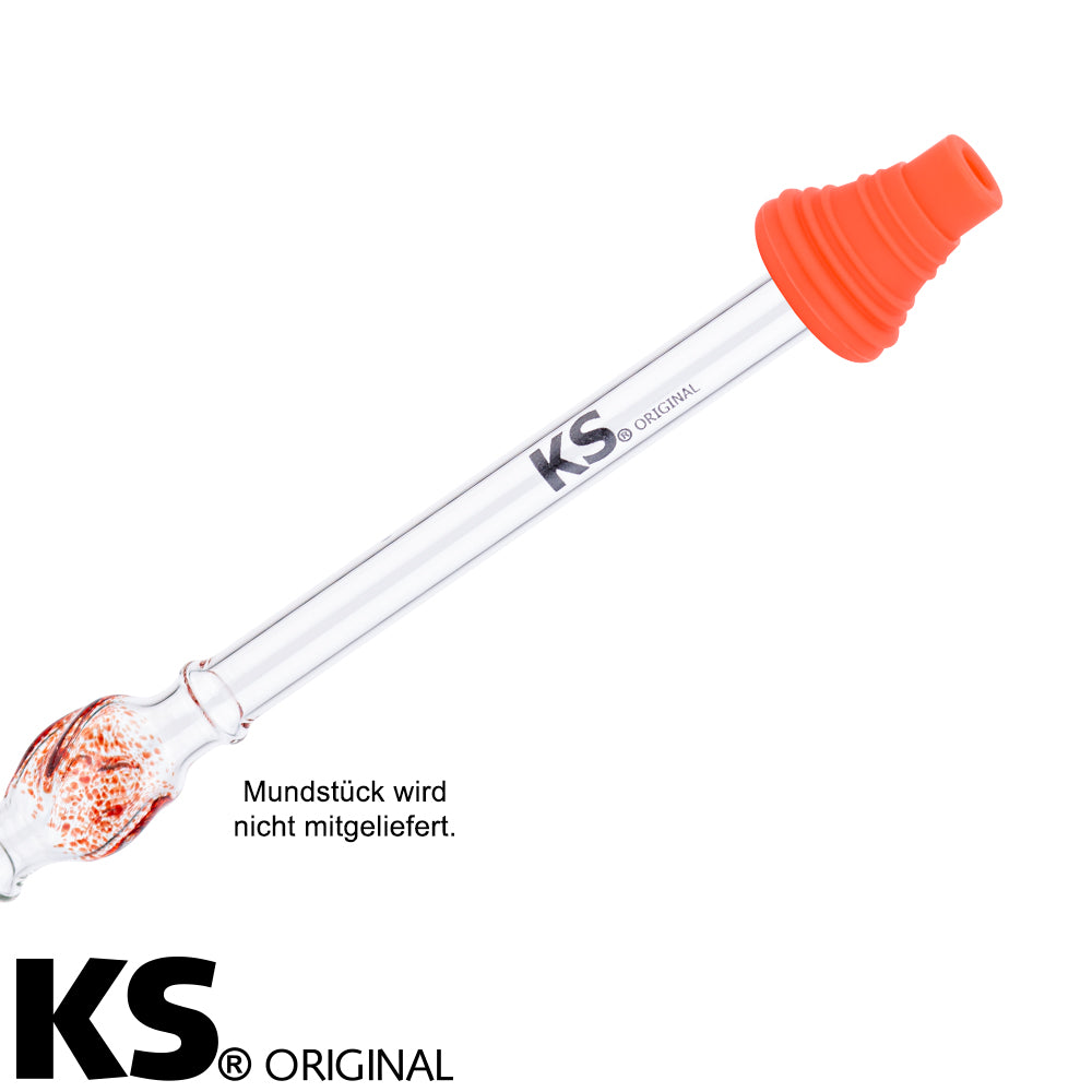 KS hygiene mondstuk Appolino oranje met beschermkap herbruikbaar shisha mondstuk voor waterpijp