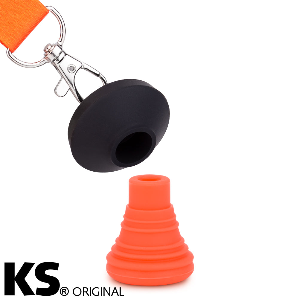 KS hygiene mondstuk Appolino oranje met draagkoord hygiënisch shisha accessoire voor waterpijp