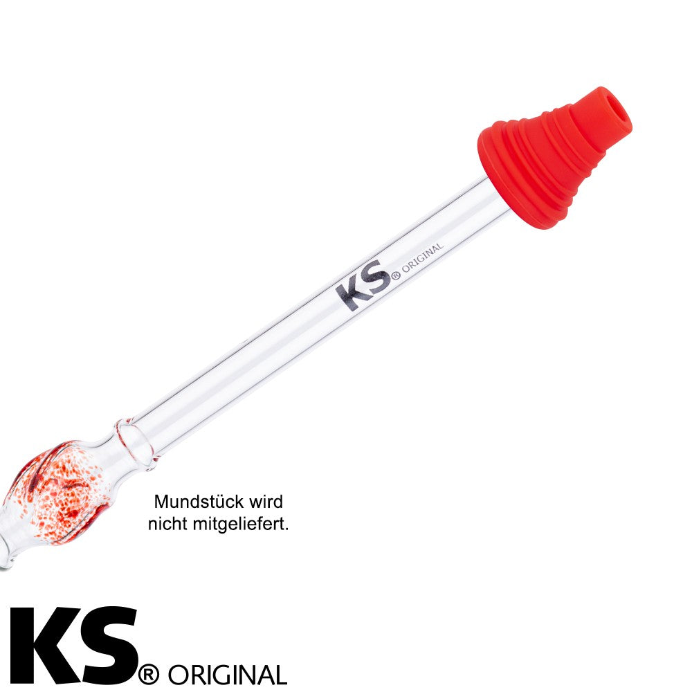 KS hygiene mondstuk Appolino rood met beschermkap herbruikbaar shisha mondstuk voor waterpijp