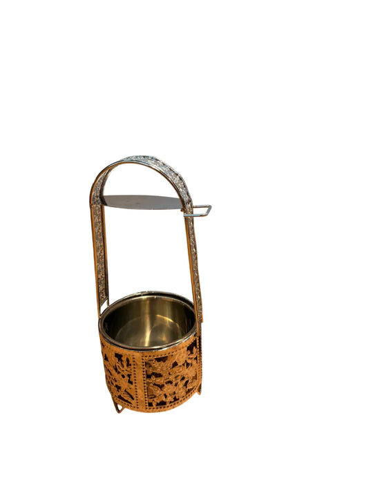 Metalen Kolendrager Silver – Small – Compact & Stevig voor Shishakolen - Shisha Smaak
