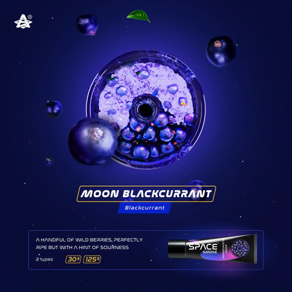 Space Smoke Moon BlackCurrant 125Gr - Shisha Smaak