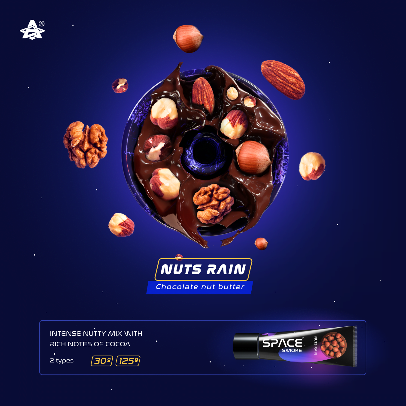Space Smoke Nuts Rain 125Gr - Shisha Smaak