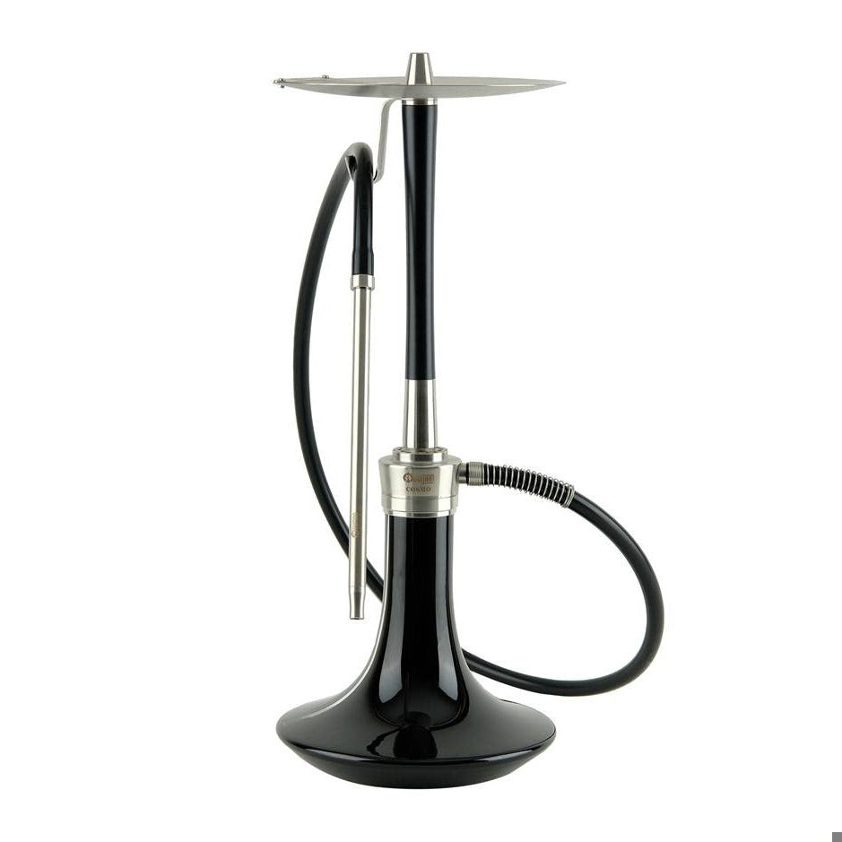 Silver colour option of the Oduman Cosmo with a black glass base