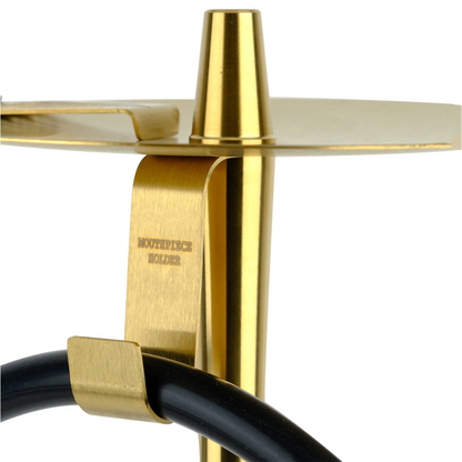 Oduman Infinity Zwart/Goud waterpijp – stijlvolle zwarte en gouden shisha met kolenhouder en siliconenslang