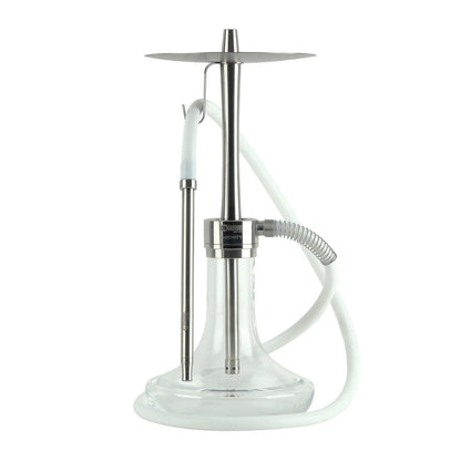 Oduman Infinity Transparant/Zilver waterpijp van 45 cm met heldere vaas