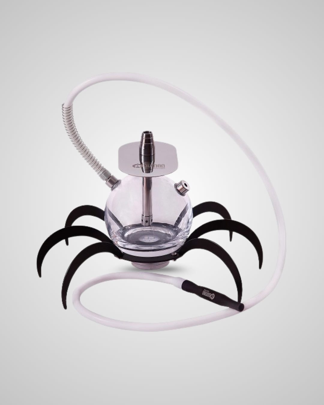 Oduman Micro compacte reisshisha – draagbare waterpijp van glas en RVS