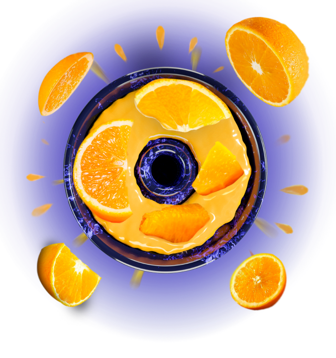 Space Smoke Orange Clouds 125Gr - Shisha Smaak