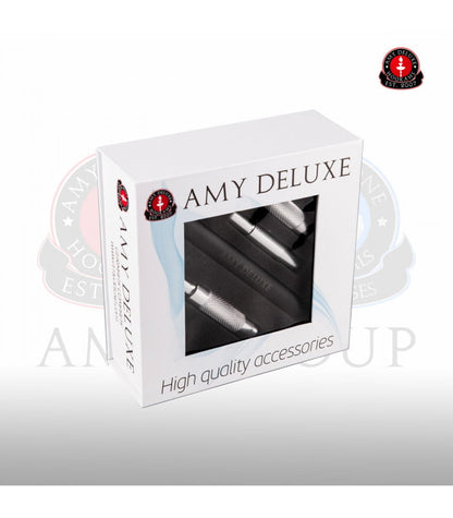 Amy Deluxe Siliconen Slang Aluminium Mondstuk S238 Wit - Shisha Smaak