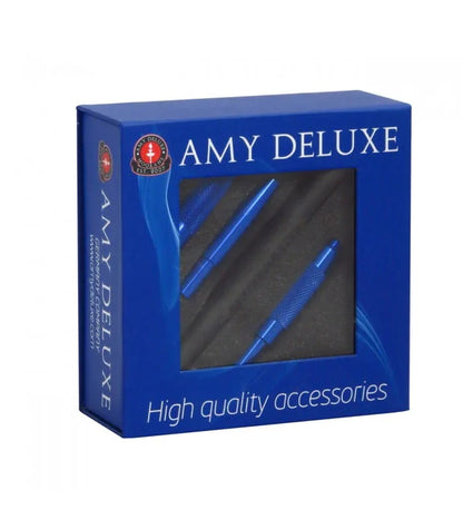 Amy Deluxe Siliconen Slang Aluminium Mondstuk S238 Blauw - Shisha Smaak