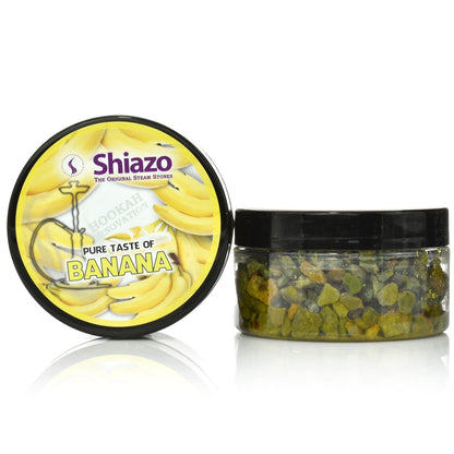 Shiazo Banana steam stones 100 gram jar with yellow-green soaked granules