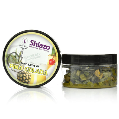 Shiazo Pina Colada steam stones 100 gram jar with lid and soaked stones