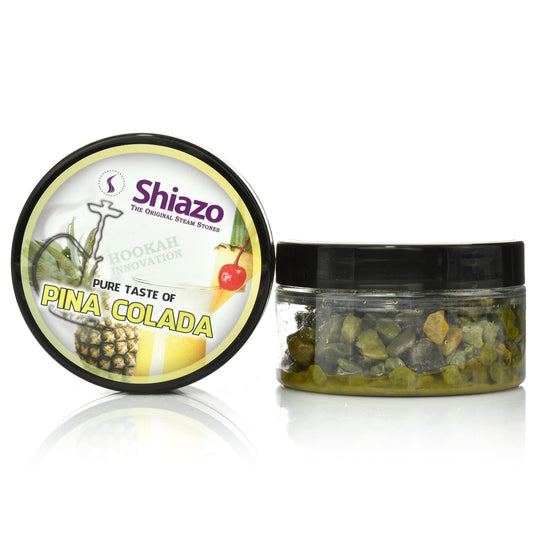 Shiazo Pina Colada steam stones pot van 100 gram met deksel en doordrenkte steentjes