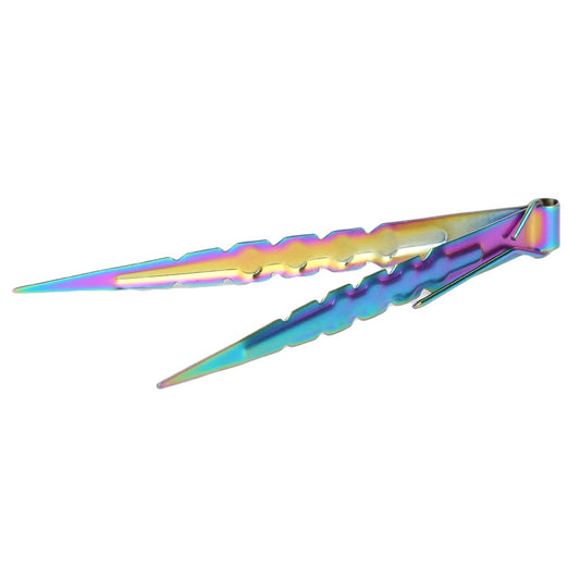 Shisha Kolentang Spitz Rainbow – 3-in-1 RVS Tang voor Waterpijp