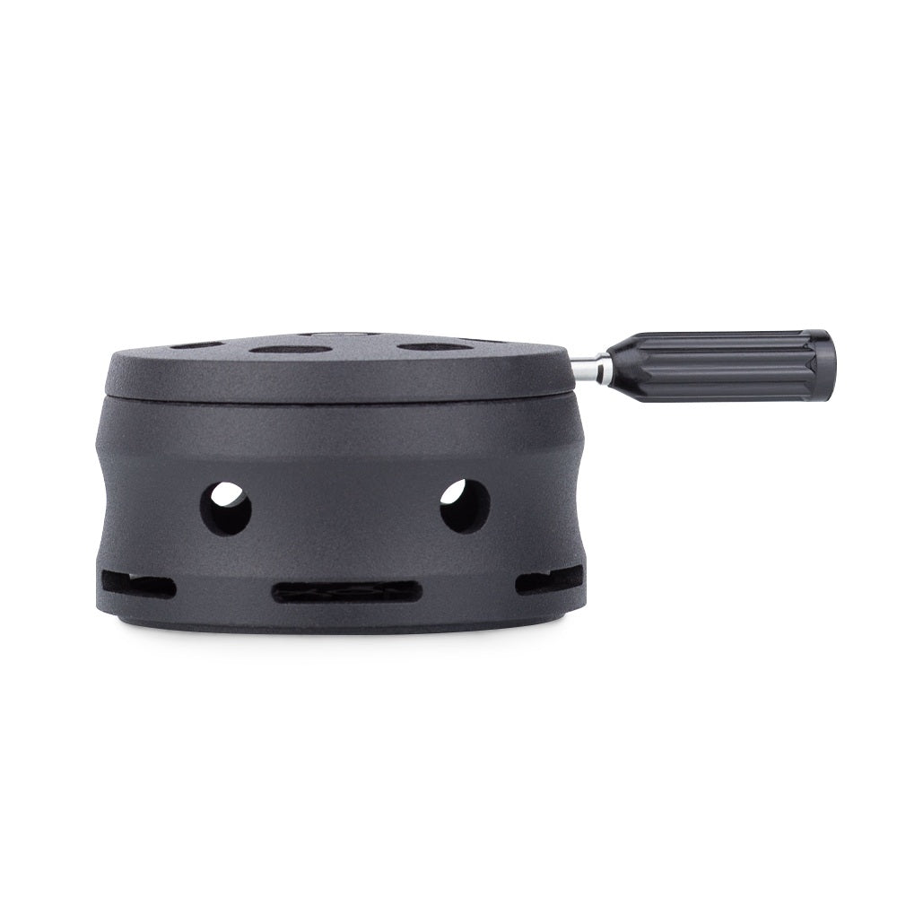 Smokah HMD 2.0 Mat Black – luxe shisha accessoire van aluminium, ideaal voor phunnel tabakskoppen en gelijkmatige warmteverdeling.