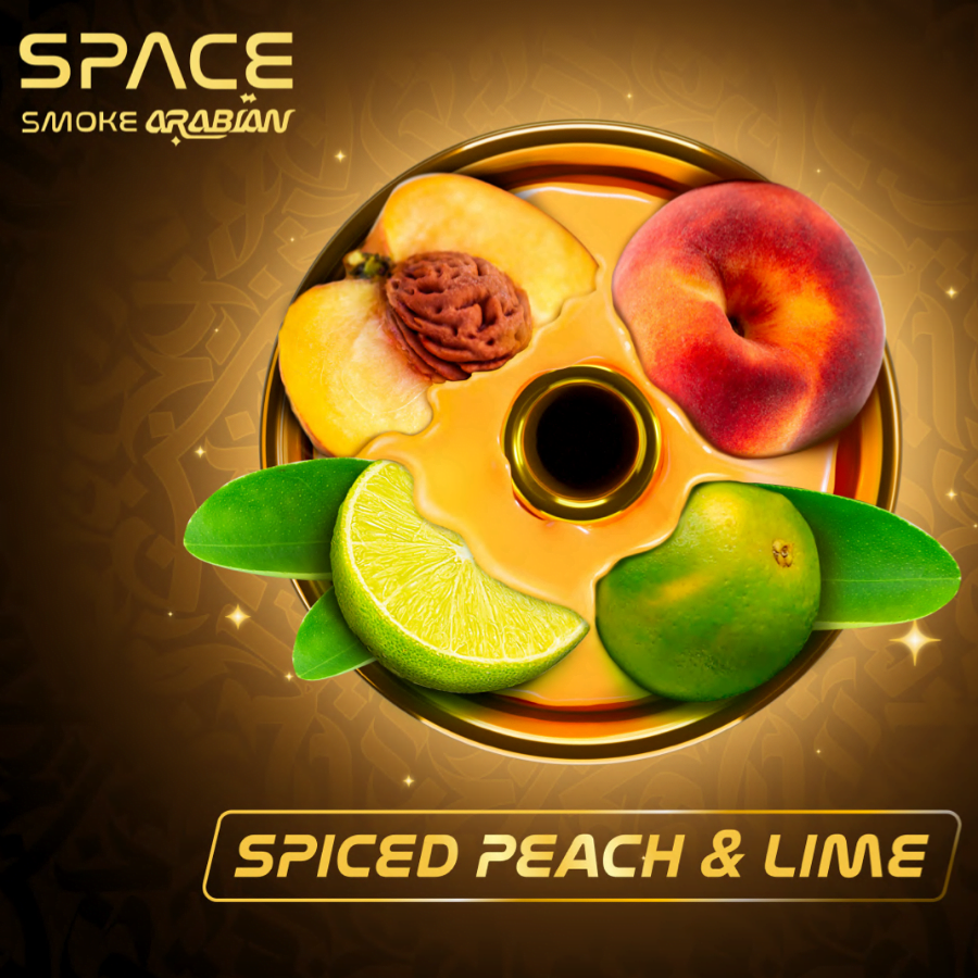 Space Smoke Arabian - Spiced Peach Lime - Shisha Smaak