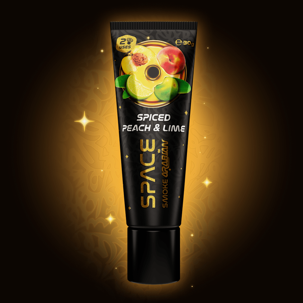 Space Smoke Arabian - Spiced Peach Lime - Shisha Smaak