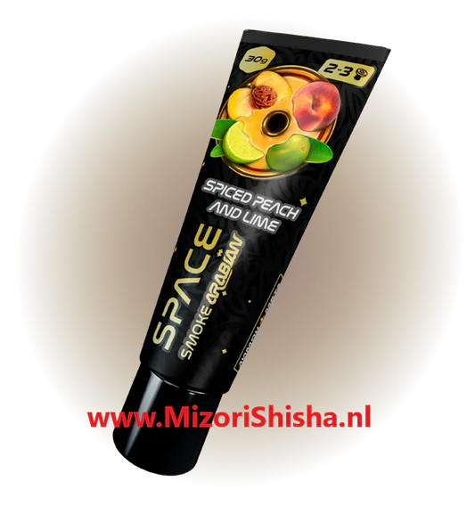 Space Smoke Arabian - Spiced Peach Lime - Shisha Smaak