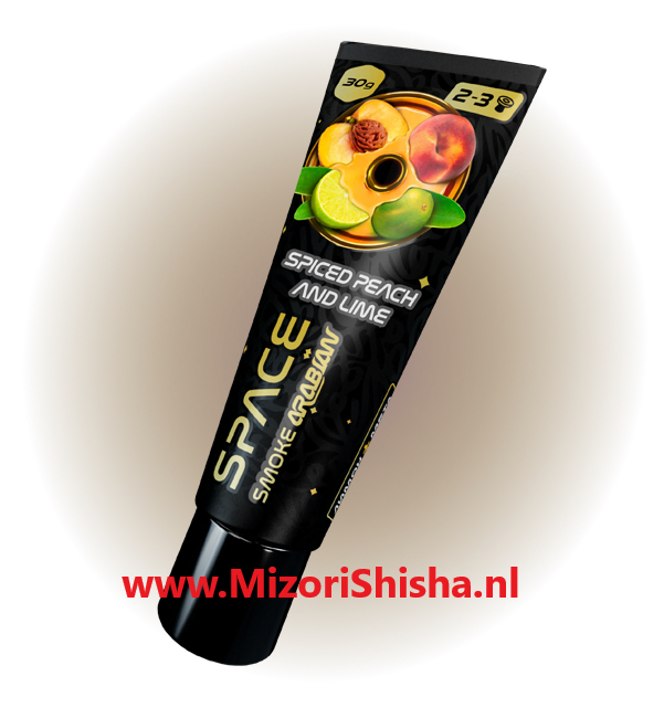 Space Smoke Arabian - Spiced Peach Lime - Shisha Smaak