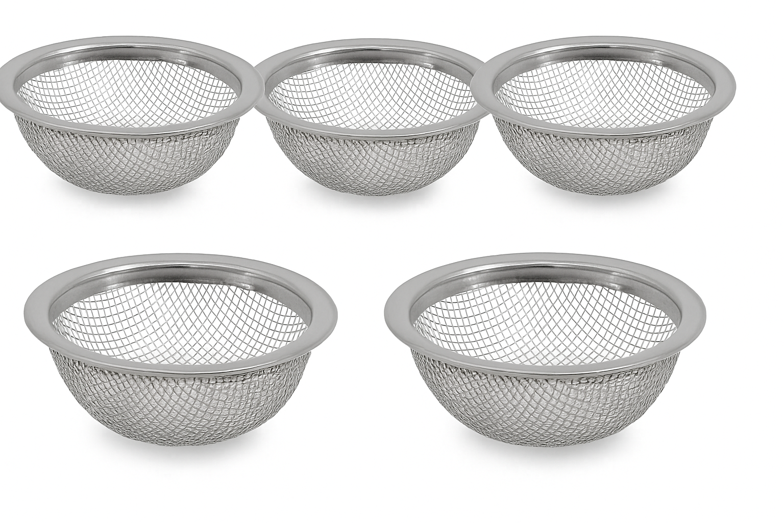 Tabakskop Zeefjes 5 Stuks – RVS waterpijp accessoires tegen verstoppingen