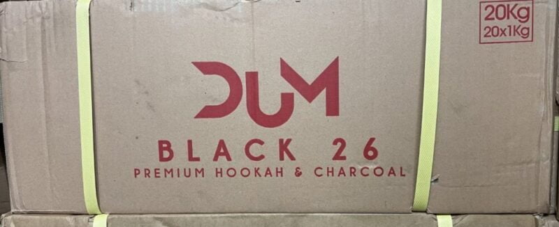 Dum 26mm Black Kolen 20 KG - Shisha Smaak