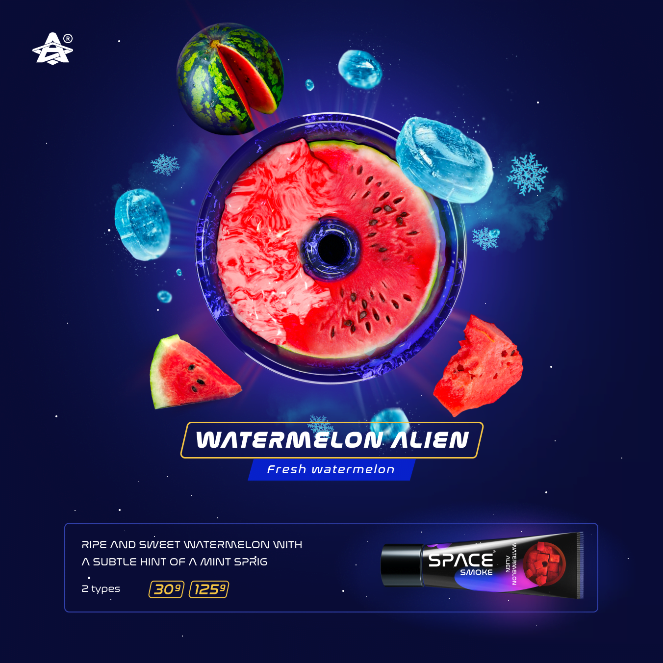 Space Smoke Watermelon Alien 125Gr - Shisha Smaak