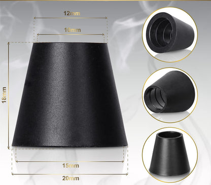 Slangpoort Rubber Zwart - Shisha Smaak