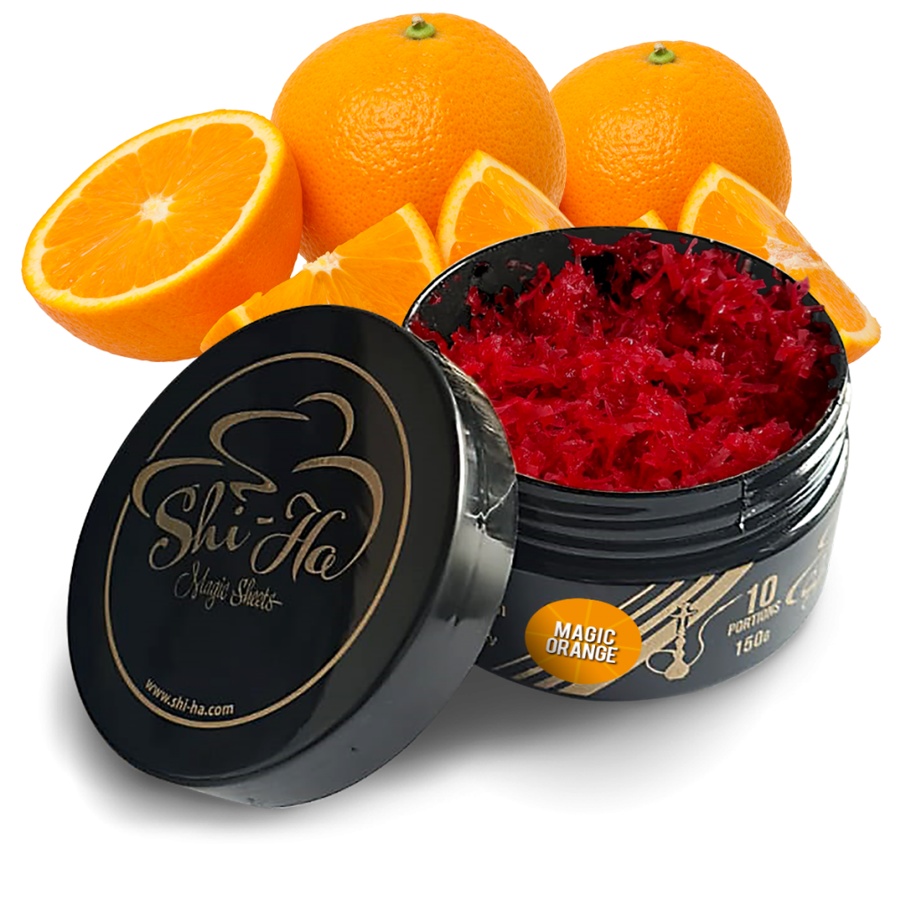 Shi-Ha Magic Orange 150gr – alternatief voor Adalya Orange Mint, sinaasappel-munt smaak zonder nicotine