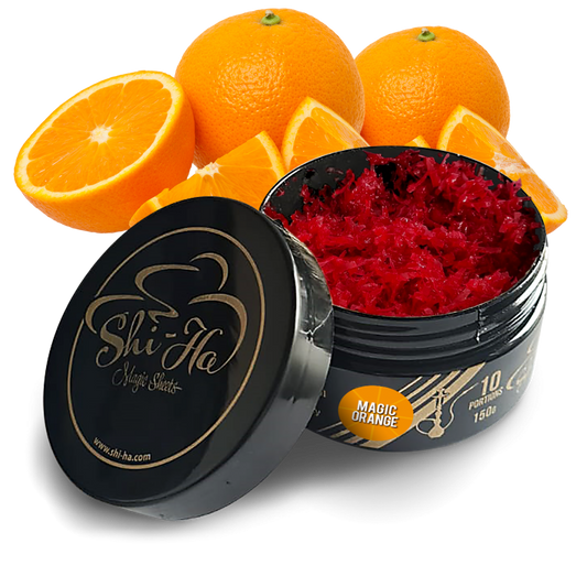Shi-Ha Magic Orange 150gr – alternatief voor Adalya Orange Mint, sinaasappel-munt smaak zonder nicotine