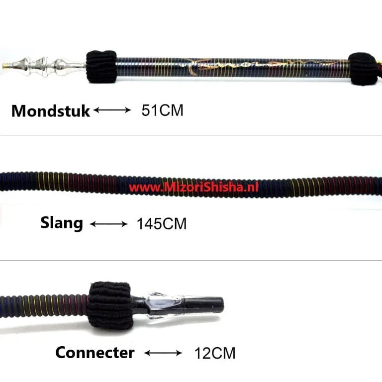 Waterpijp slang voor Khalil Mamoon – klassieke Egyptische slang 150 cm