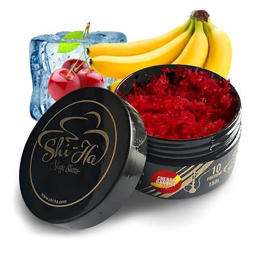 Shi-Ha Cherry Banana 150gr – Waterpijptabak zonder nicotine | Mix van Al Fakher Cherry & Banana - Shisha Smaak