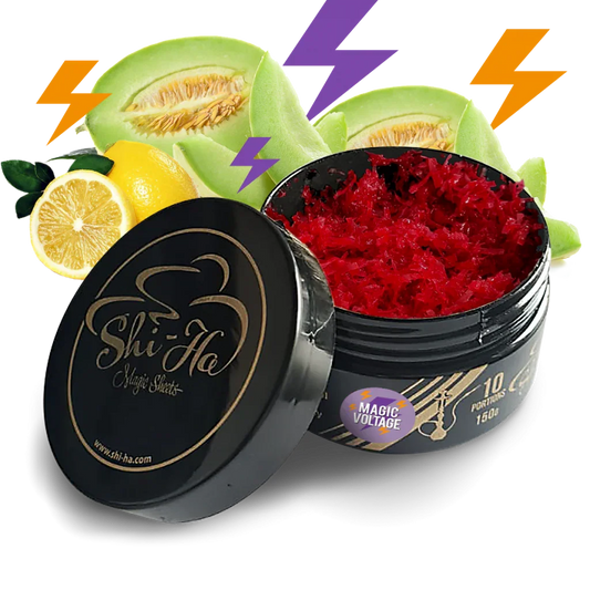 Shi-Ha Magic Voltage 150gr – Waterpijptabak zonder nicotine | Alternatief voor Fumari Ambrosia - Shisha Smaak
