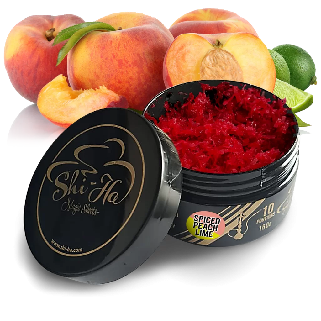Shi-Ha Spice Peach Lime 150gr – alternatief voor Serbetli Lime Spice Peach, perzik en limoen met spice